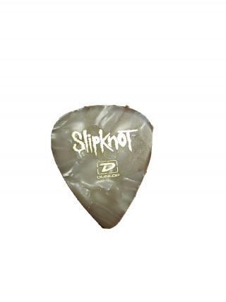 Slipknot White Pearl And Gold Ink 2 Guitar Pick Paul Gray