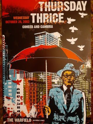 Thursday Thrice Coheed And Cambria Warfield Poster Fillmore