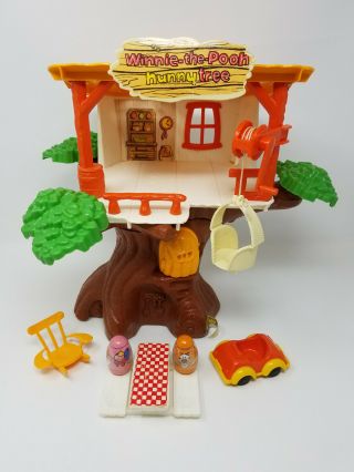 Vintage 1975 Hasbro Winnie The Pooh Weebles Hunny Tree House W/ Accessories