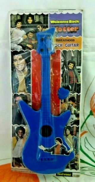 1976 Welcome Back Kotter Sweathogs Rock Guitar In Package By Fleetwood Toys