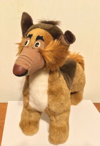 Rare 11 " Charlie B Barkin Plush Toy All Dogs Go To Heaven Don Bluth 1989