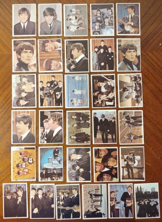 1964 T.  C.  G.  Beatles Trading Cards - Beatles Color Series - 31 Different Cards