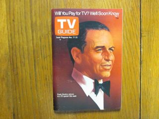 1973 Tv Guide (frank Sinatra/six Million Dollar Man/natalie Wood/robert Wagner