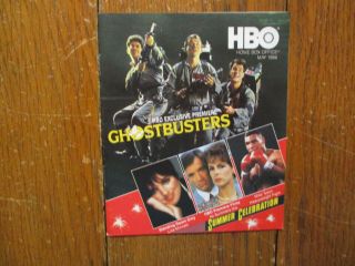 May,  1986 Hbo Tv Maga (ghostbusters/tanya Roberts/brewsters Millions/harold Ramus
