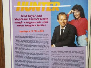 May 25 - 1985 Pa.  Tv Host Maga (hunter/fred Dryer/stepfanie Kramer/lesley - Anne Down