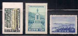 Korea.  1959 Sc 163 - 65 Ngai (3 - 2924 - 5)