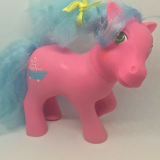 Vintage G1 My Little Pony Perfume Puff Sweet Suds 100 Complete Brush & Barrette 2