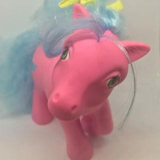 Vintage G1 My Little Pony Perfume Puff Sweet Suds 100 Complete Brush & Barrette 3