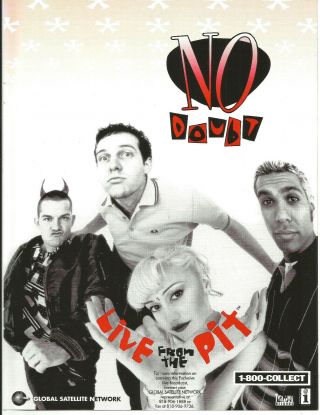 Gwen Stefani No Doubt& Keith Sweat Rare 1996 Promo Trade Ad Poster For Tragic Cd