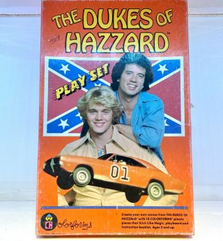 Vintage The Dukes Of Hazzard Play Set Colorforms Complete