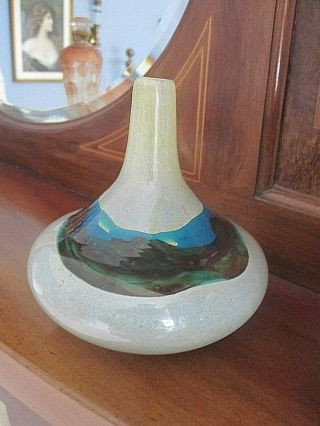 Lovely Vintage Mdina Art Glass Vase Signed