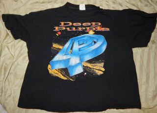 Rare Vintage 1988 Deep Purple Concert Tour T Shirt - Size Xl