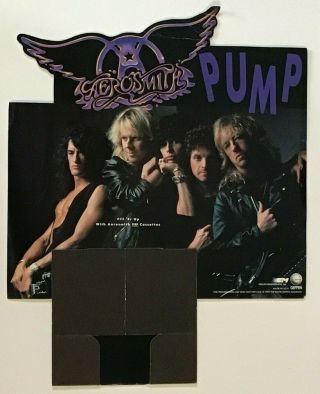 Aerosmith Geffen Records Promotional Pump Cassette Counter Display - - 1989
