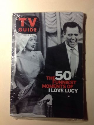 October 13 - 19,  2001 Online I Love Lucy Lucille Ball Tv Guide Website Exclusive
