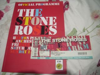 The Stone Roses Heaton Park 2012 Tour Programme Ticket