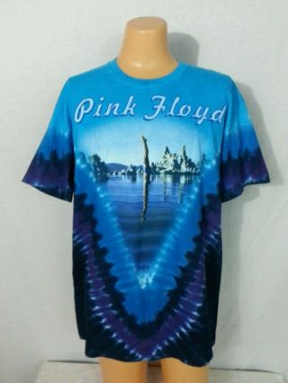 2002 Liquid Blue Pink Floyd Tee - Shirt Top " Wish You Were Here " Tie Dye Xl