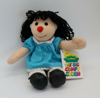 Vintage 1997 Big Comfy Couch Tv Show Molly Plush Stuffed Bean Bag Doll Toy Rare