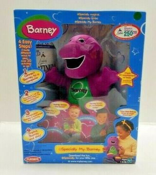 Nib Playskool Especially My Barney Talking Singing Plush Stuffed 2000 Vintage