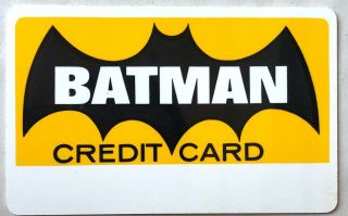 Batman Credit Card 1966 National Periodical Publications