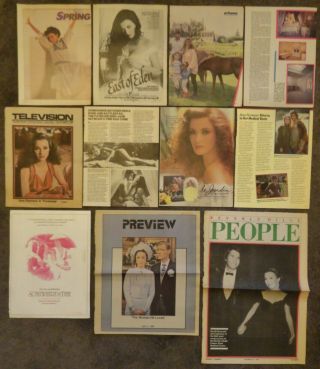 Wonderful Large JANE SEYMOUR Clippings Somewhere In Time Dr.  Quinn 2