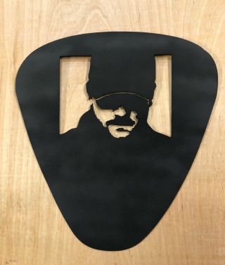 Eric Church Guitar Pick Metal Wall Sign For Studio Or Music Room