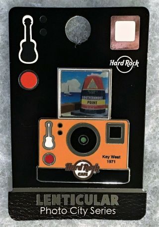 Hard Rock Cafe Key West Lenticular Camera Photo City Series Pin