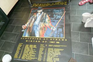 Marillion Clutching At Straws Winter Tour 87/88 Subway Tour Poster 40 X 60 " Rock