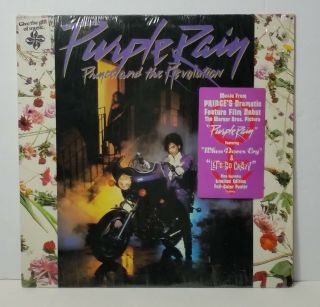 Prince Purple Rain Orig Vinyl W/poster & Shrink,  Lyric Lp 1984 Synth Funk