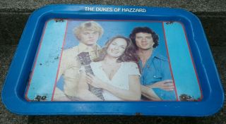 Vintage 1981 Dukes Of Hazzard Tv Tray Daisy Bo Luke Warner Bros