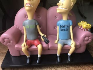 Talking BEAVIS AND BUTT - HEAD COUCH,  Remote Control Activated Audio,  1996 2