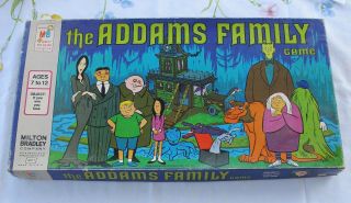 Vintage The Addams Family Board Game 1974 Milton Bradley