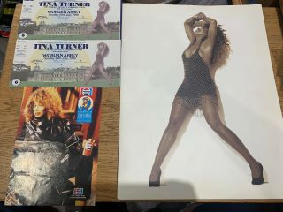 Tina Turner The Foreign Affair Tour Program 2 X Ticket Stub & Map Woburn Abbey