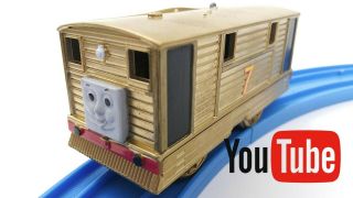 Custom Golden Toby Thomas & Friends Trackmaster Motorized Train Youtube 1997