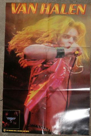 Vah Halen Poster Promo For First Lp,  David Lee Roth 1978