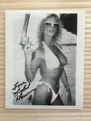 Sybil Danning Sexy Bikini Headshot Photo W Authentic Hand - Signed Autograph &