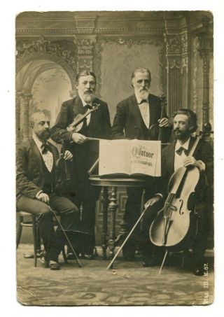 Russian 1917 Quartet L.  Auer Violin,  A.  Verzhbilovich Cello,  Pickel,  Weickmann