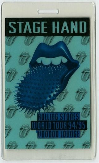 Rolling Stones Authentic 1994 Concert Laminate Backstage Pass Voodoo Lounge Tour