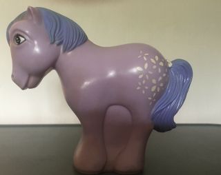 Vintage My Little Pony Piggy Bank G1 Blossom Rare Short Mane Plastic 80 