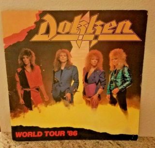 Dokken World Tour 1986 Program Book