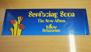 The Beatles - Very Rare Uk Yellow Submarine Lp Promo Shop Window Display
