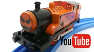 Custom Pumpkin Halloween Train Thomas & Friends Trackmaster Motorized Youtube