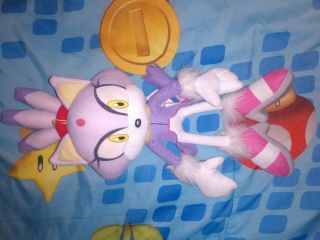 14 " Blaze The Cat A Sonic The Hedgehog Ge Plush Toy Great Eastern Entertainment