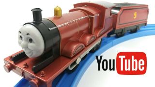 Custom Metallic James Thomas & Friends Trackmaster Motorized Train Youtube 2006