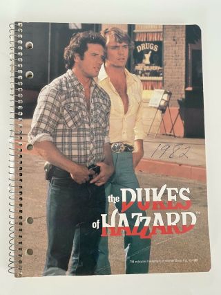 1981 Dukes Of Hazzard Spiral Notebook Bo And Luke