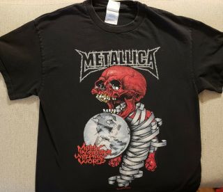 Metallica Madly In Anger With The World Tour Concert T Shirt Men 