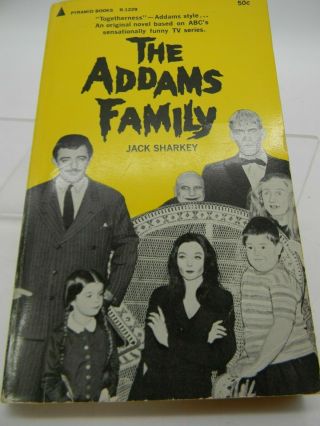 The Addams Family Jack Sharkey Tv Show Cast Cover 1965 1st Ed Paperback Vtg