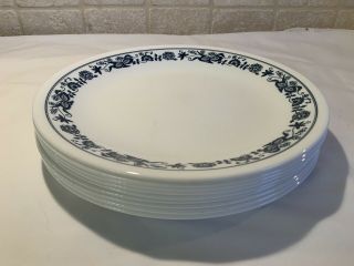 Vintage Corelle By Corning Old Towne Blue Salad Plates Set Of 9