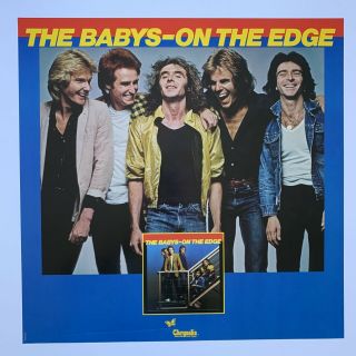 1980 The Baby’s On The Edge Promotional Rock Poster 23” X 23 " Chrysalis