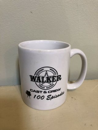 Walker Texas Ranger Tv 100 Episodes Cast & Crew Promo Coffee Mug Chuck Norris