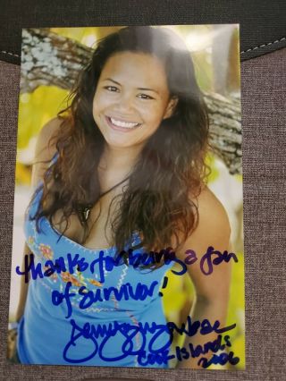 Survivor Cook Islands Jenny Guzon Bae Signed 4x6 Photo Autographed